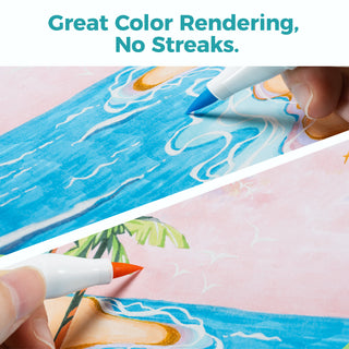 Ohuhu Heavyweight Bleedproof Double-Sided Marker Pad, Spiral-Bound - Kamakou