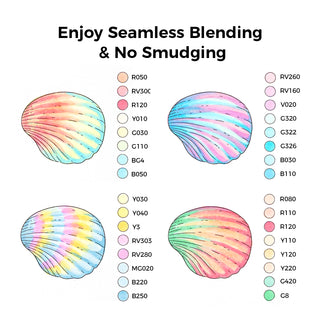 Ohuhu Honolulu 48 Pastel Colors Dual Tips Alcohol Art Markers-Sweetness