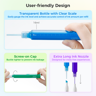 Ohuhu Marker Ink E615 / E644 / YR91 Refill for Alcohol marker