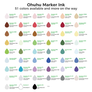 Ohuhu Marker Ink YR39 / E287 / BR3 Refill for Alcohol marker