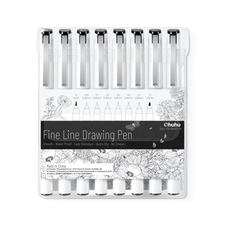 Ohuhu Fineliner Drawing Pen, 8 Pack (Mexico Domestic Shipping)