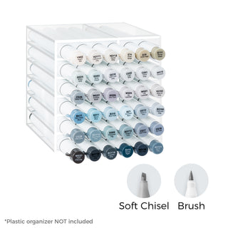Ohuhu Honolulu² S 36 Gray Tone Colors Dual Tips Alcohol Art Markers, Brush & Soft Chisel