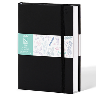 Ohuhu Heavyweight Bleedproof Double-Sided Marker Pad with PU Cover