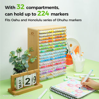 Ohuhu Bamboo Marker Organizer