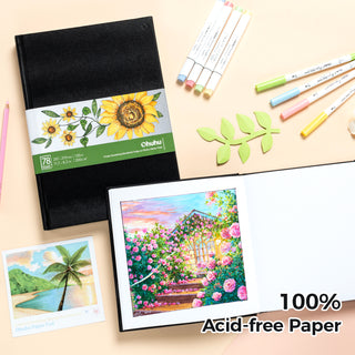 Ohuhu Marker Pads Art Sketchbooks for Markers, 2 Pack