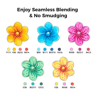 Ohuhu Honolulu 120 Colors Dual Tips Alcohol Art Marker (New Color Codes)