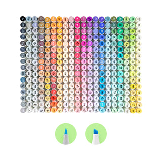 Ohuhu Honolulu 320 Colors Dual Tips Alcohol Art Markers (Mexico Exclusive)