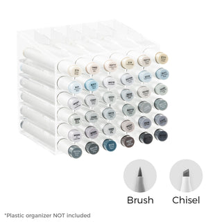 Ohuhu Honolulu 36 Gray Tone Colors Dual Tips Alcohol Art Markers