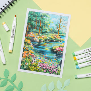 Ohuhu Honolulu² 120 Colors Dual Tips Alcohol Art Markers