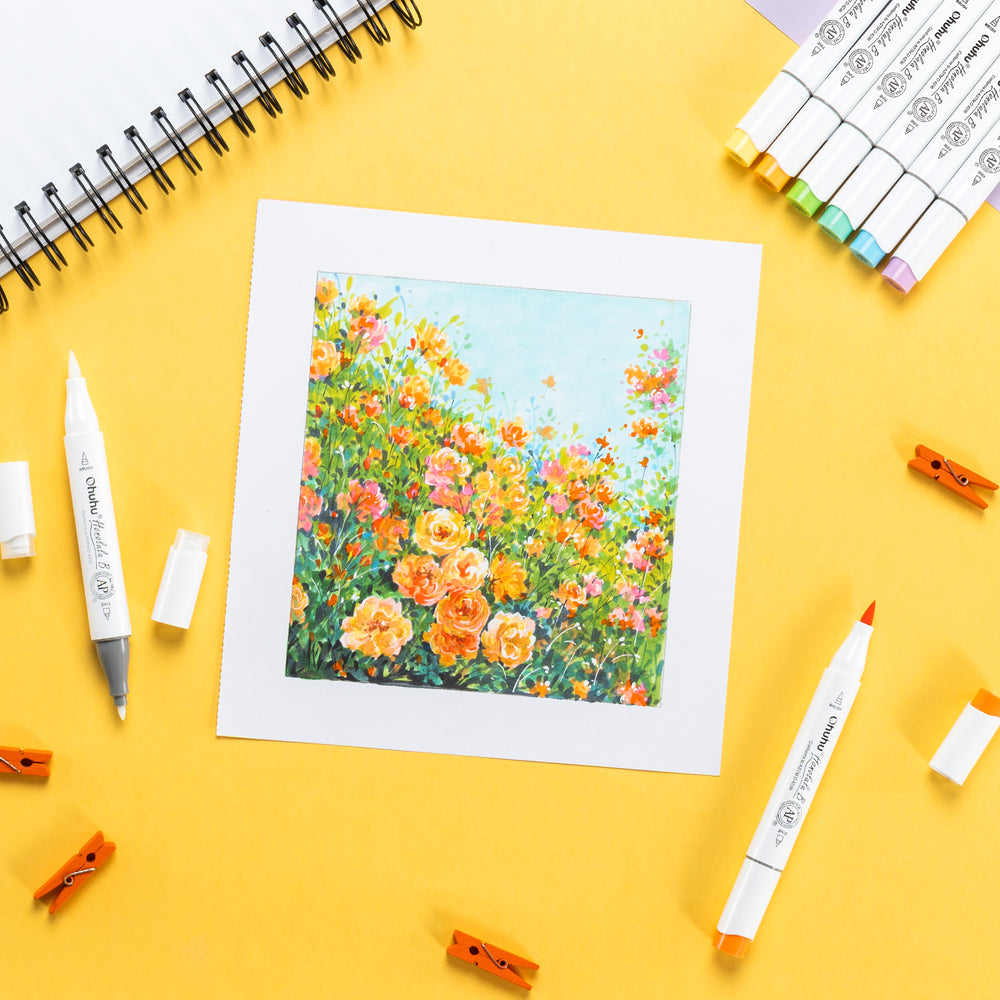 Ohuhu Honolulu Brush Markers - Small Set