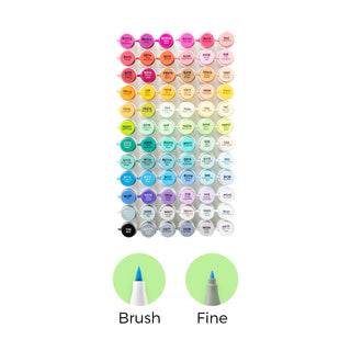 Ohuhu Honolulu² 72 Colors Dual Tips Alcohol Art Markers
