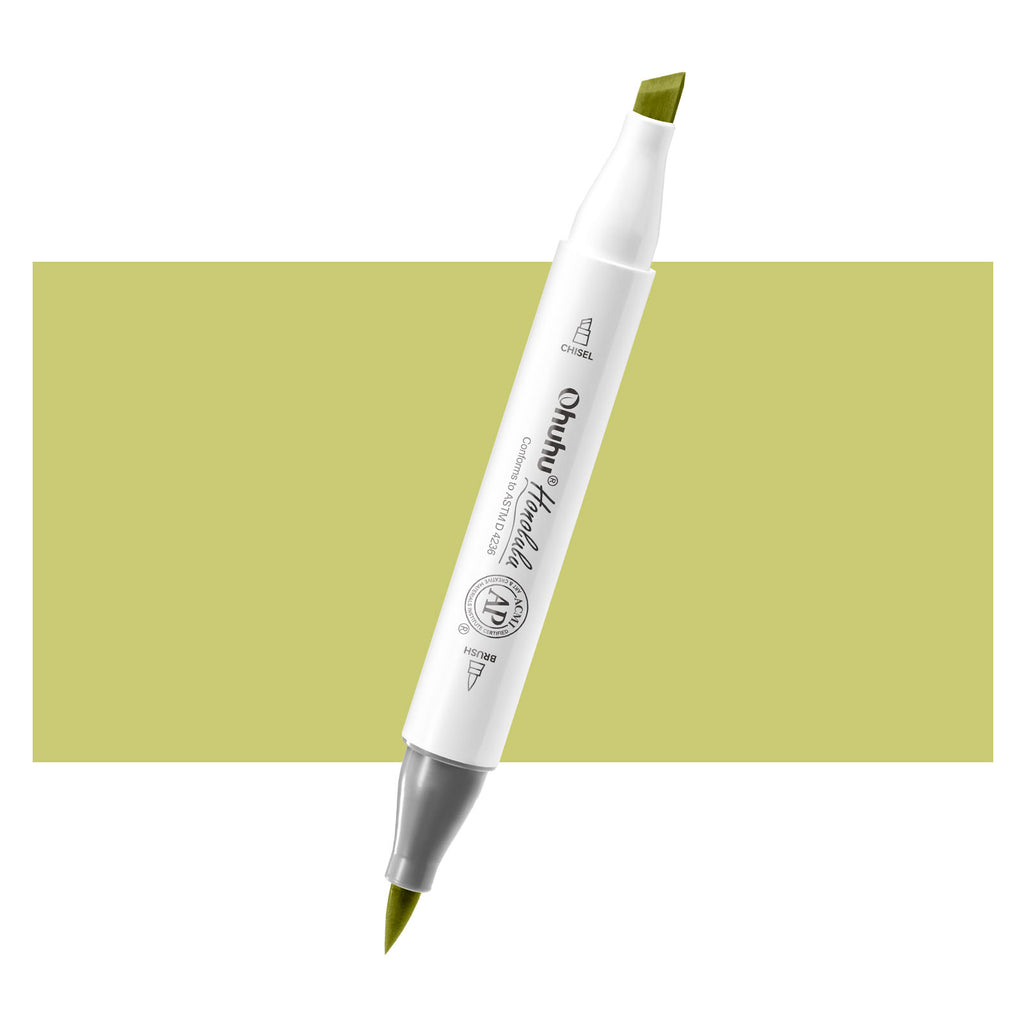 Ohuhu Honolulu GY4 / YG012 Individual Marker, Brush & Chisel