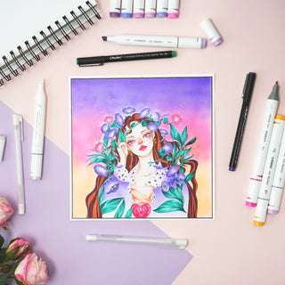 Ohuhu Oahu 320 Colors Dual Tips Alcohol Art Markers, Fine & Chisel (Mexico Exclusive)