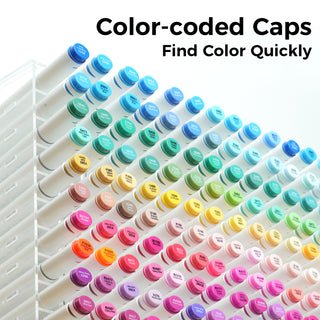 Ohuhu Oahu 320 Colors Dual Tips Alcohol Art Markers, Fine & Chisel (Mexico Exclusive)