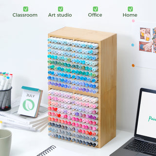 Ohuhu Bamboo Marker Organizer (Mexico Exclusive)