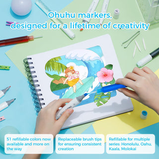 Ohuhu Honolulu S 48 Colors Dual Tips Alcohol Art Markers