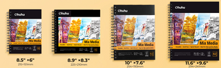 Ohuhu Spiral-Bound Mix Media Pad for Multiple Techniques