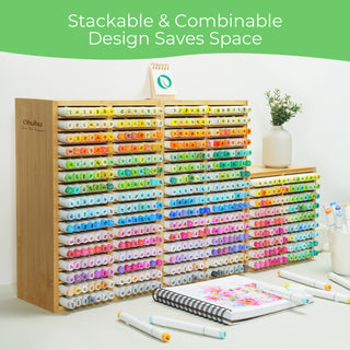 Ohuhu Bamboo Marker Organizer (Mexico Exclusive)