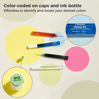 Ohuhu Marker Ink BG8 Refill for Alcohol marker